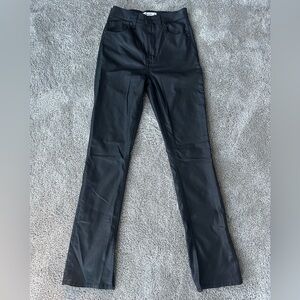 Abercrombie and fitch ultra hgh rise slim fit wet look pant